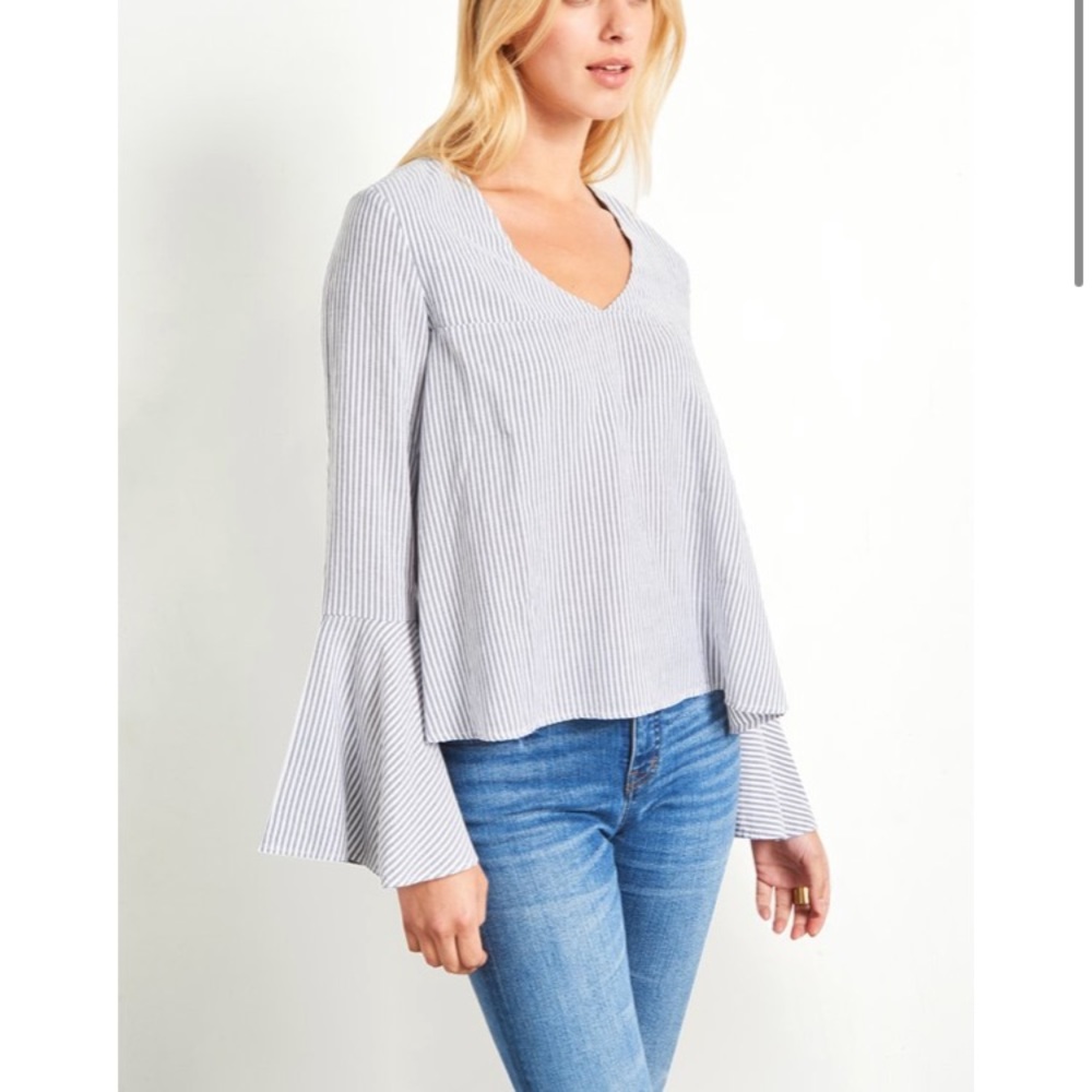 Jach’s Girlfriend- Babydoll Pullover- Bell Sleeves